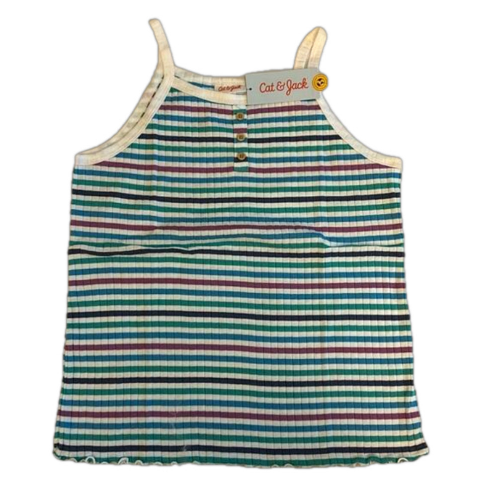 Cat & Jack Cami Cool Stripes Girl Size Large (10/12)